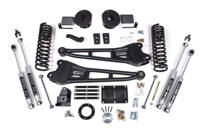 BDS Suspension 6 Inch Lift Kit w/ Radius Arm Ram 2500 w/ Rear Air Ride 2014-2018 4WD Diesel - NX2 Nitro Series