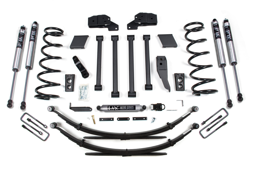 BDS Suspension 4.5 Inch Lift Kit Dodge Ram 2500/3500 1994-1999 4WD - Leaf Springs / FOX 2.0 Performance Series