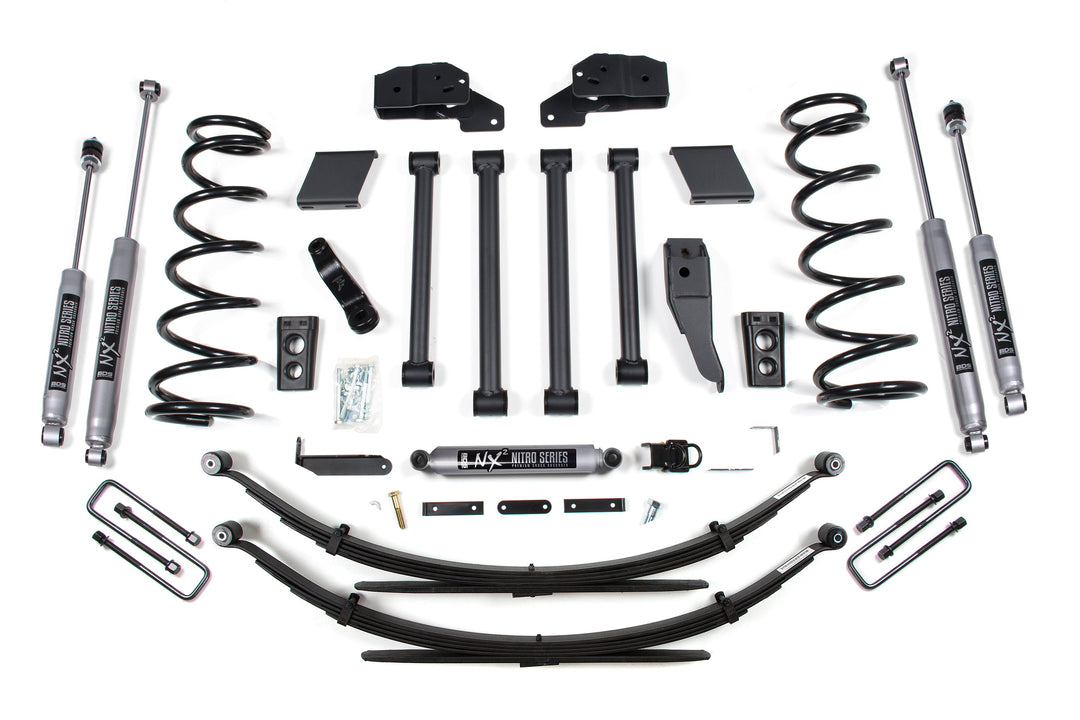 BDS Suspension 5 Inch Lift Kit Dodge Ram 2500/3500 2000-2002 4WD - Leaf Springs / NX2 Nitro Series