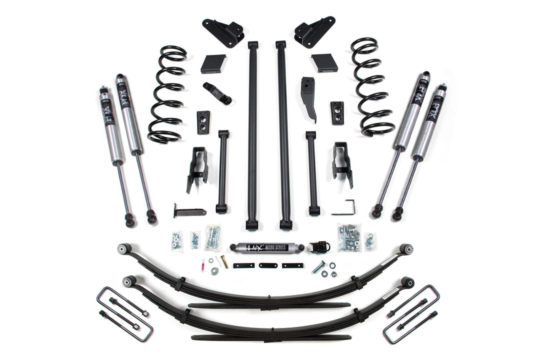 BDS Suspension 5 Inch Lift Kit Long Arm Conversion Dodge Ram 2500/3500 2000-2002 4WD - Leaf Springs / FOX 2.0 Performance Series