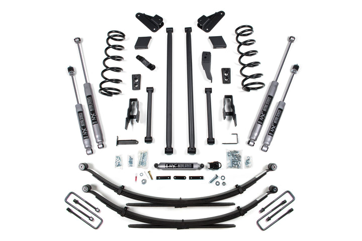 BDS Suspension 4.5 Inch Lift Kit Long Arm Conversion Dodge Ram 2500/3500 1994-1999 4WD - Leaf Springs / NX2 Nitro Series