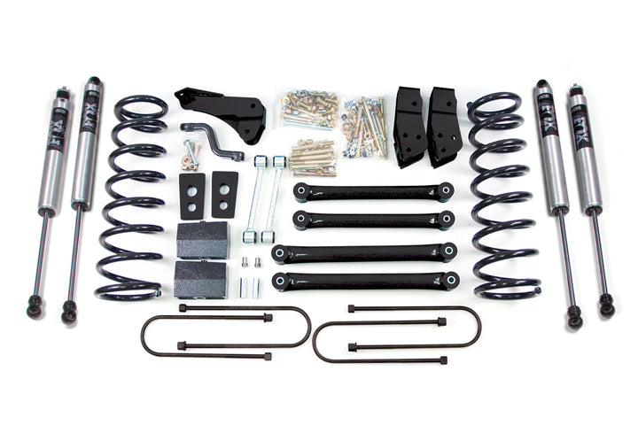 BDS Suspension 4 Inch Lift Kit Dodge Ram 2500 Power Wagon 2005-2007 4WD - 4 Inch Block Kit – 3-1/2 Inch Axle – FOX 2.0 Performance Series