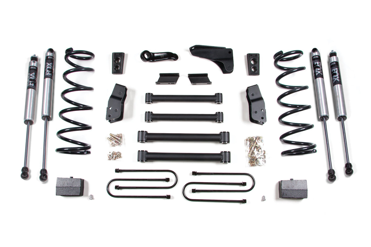 BDS Suspension 6 Inch Lift Kit Dodge Ram 2500 2009-2013/3500 2009-2012 4WD Diesel - Block Kit – 3-1/2 Inch Axle / FOX 2.0 Performance Series