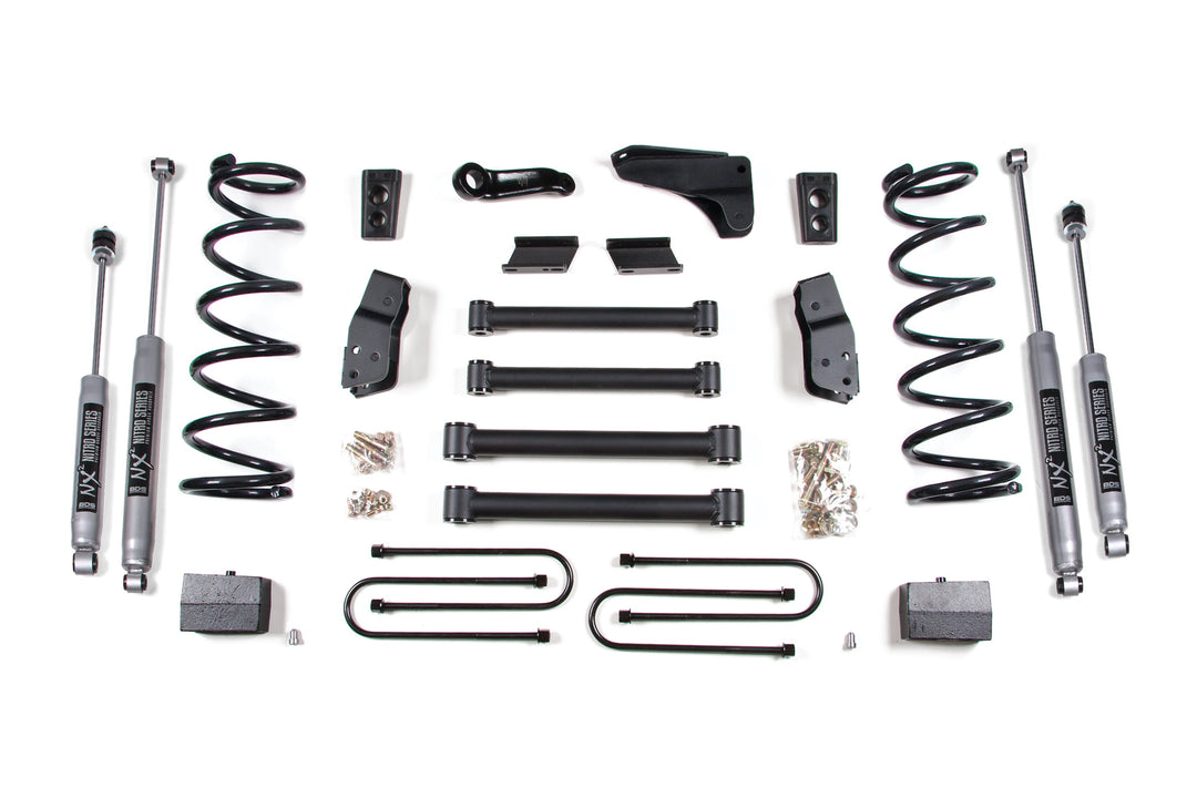 BDS Suspension 6 Inch Lift Kit Dodge Ram 2500 2009-2013/3500 2009-2012 4WD Diesel - Block Kit – 3-1/2 Inch Axle / NX2 Nitro Series
