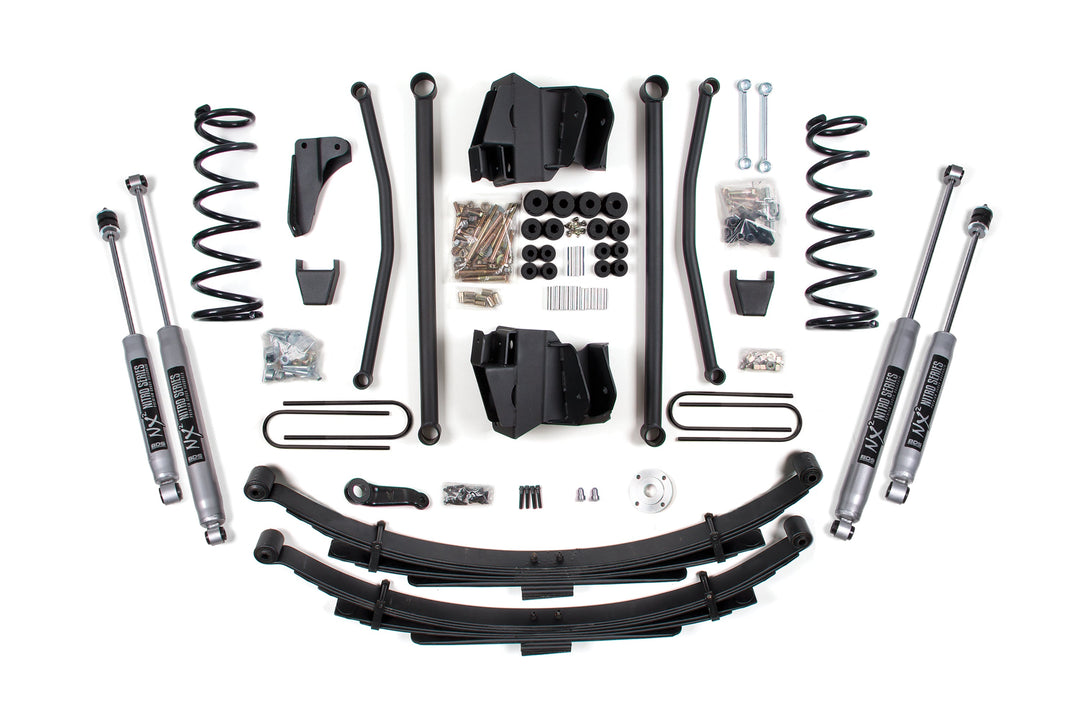 BDS Suspension 8 Inch Lift Kit Long Arm Dodge Ram 2500/3500 2003-2007 4WD Diesel - Leaf Springs with 3-1/2 Inch Axle / NX2 Nitro Series / Automatic