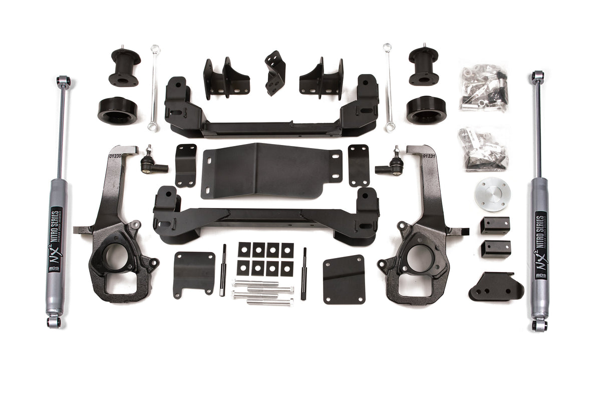 BDS Suspension 4 Inch Lift Kit Ram 1500 2013-2018 4WD - 2 Inch Coil Spacer / NX2 Nitro Series