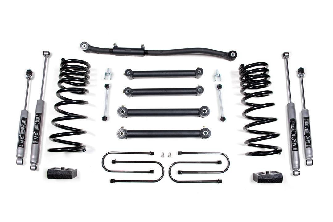 BDS Suspension 3 Inch Lift Kit Dodge Ram 2500 2003-2013 &amp; 3500 2003-2012 4WD Diesel - 4 Inch Axle / NX2 Nitro Series