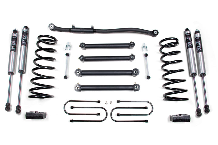 BDS Suspension 3 Inch Lift Kit Dodge Ram 2500 2003-2013 &amp; 3500 2003-2012 4WD Gas - 4 Inch Axle / FOX 2.0 Performance Series