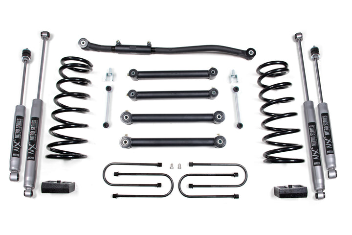 BDS Suspension 3 Inch Lift Kit Dodge Ram 2500 2003-2013 &amp; 3500 2003-2012 4WD Gas - 4 Inch Axle / NX2 Nitro Series