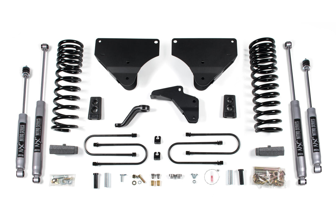 BDS Suspension 4 Inch Lift Kit Ram 3500 2013-2018 4WD Gas - 3 Inch Block Kit / NX2 Nitro Series