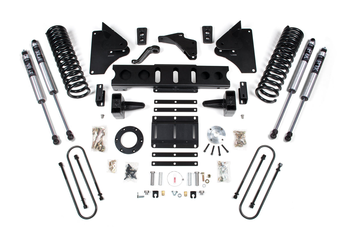 BDS Suspension 5.5 Inch Lift Kit Ram 3500 2013-2018 4WD Gas - 5 Inch Block Kit / FOX 2.0 Performance Series