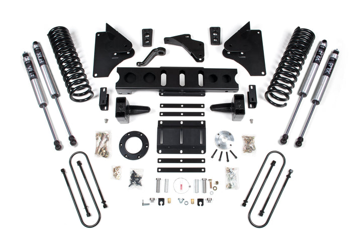 BDS Suspension 5.5 Inch Lift Kit Ram 3500 2013-2018 4WD Gas - 5 Inch Block Kit / FOX 2.0 Performance Series