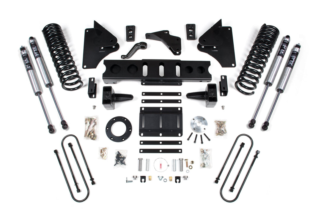 BDS Suspension 6 Inch Lift Kit Ram 3500 2013-2018 4WD Diesel - 4 Inch Block Kit – 6 Bolt – FOX 2.0 Performance Series