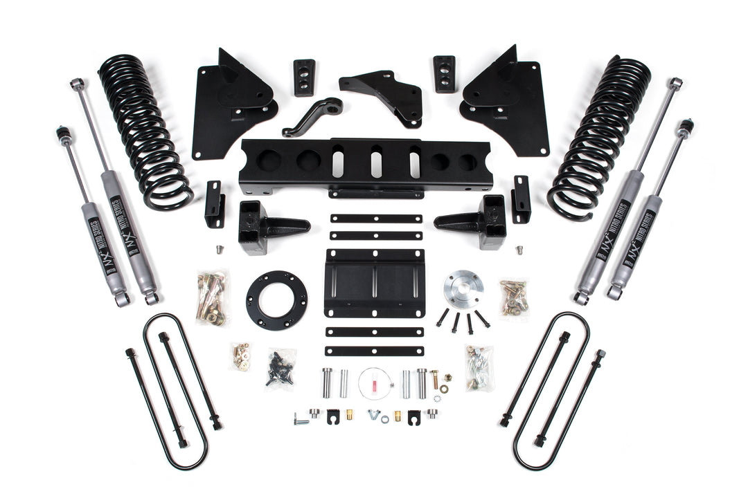 BDS Suspension 5.5 Inch Lift Kit Ram 3500 2013-2018 4WD Gas - 5 Inch Block Kit / NX2 Nitro Series