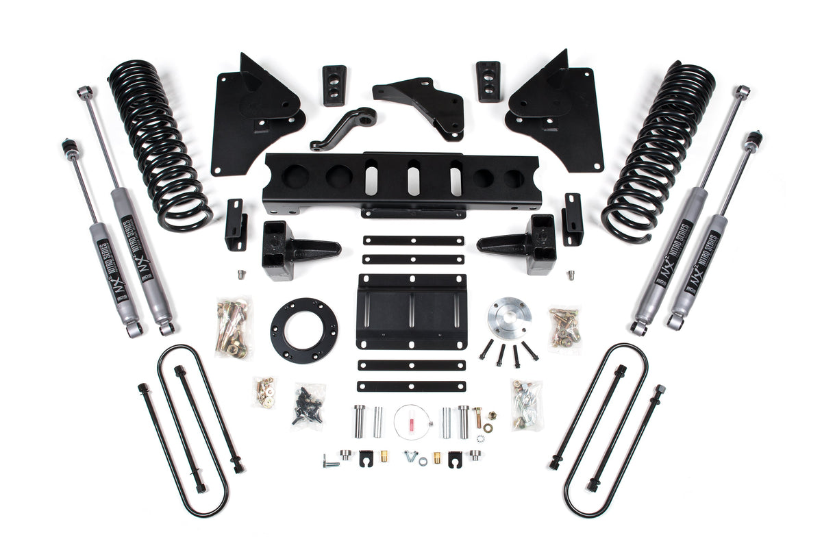 BDS Suspension 6 Inch Lift Kit Ram 3500 2013-2018 4WD Diesel - 5 Inch Block Kit – 6 Bolt – NX2 Nitro Series