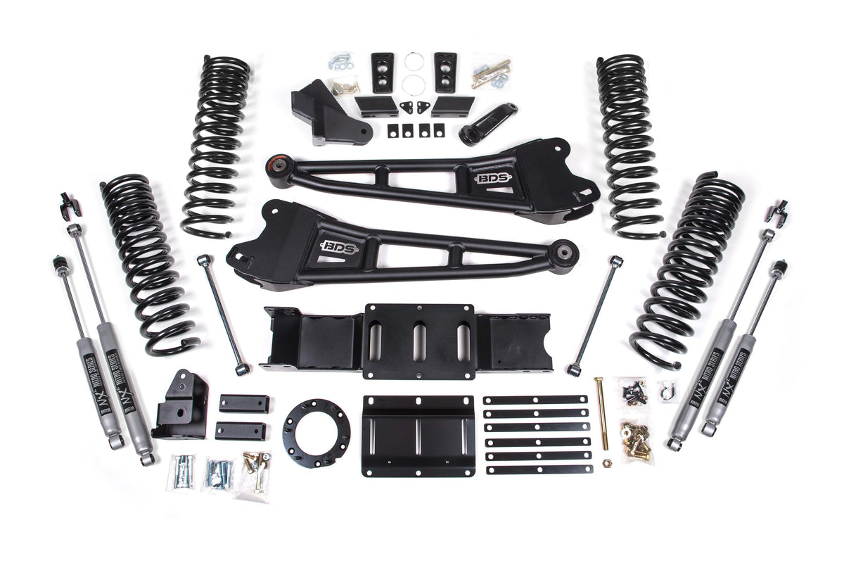BDS Suspension 6 Inch Lift Kit w/ Radius Arm Ram 2500 2019-2024 4WD Diesel - NX2 Nitro Series