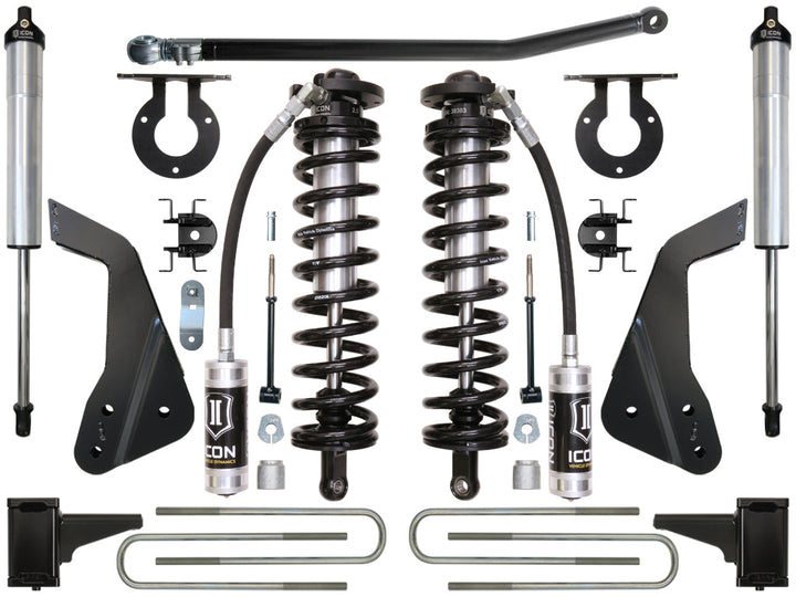 ICON Vehicle Dynamics 2005-2010 Ford F250/F350, 4-5.5" Lift, Stage 2 Coilover Conversion System