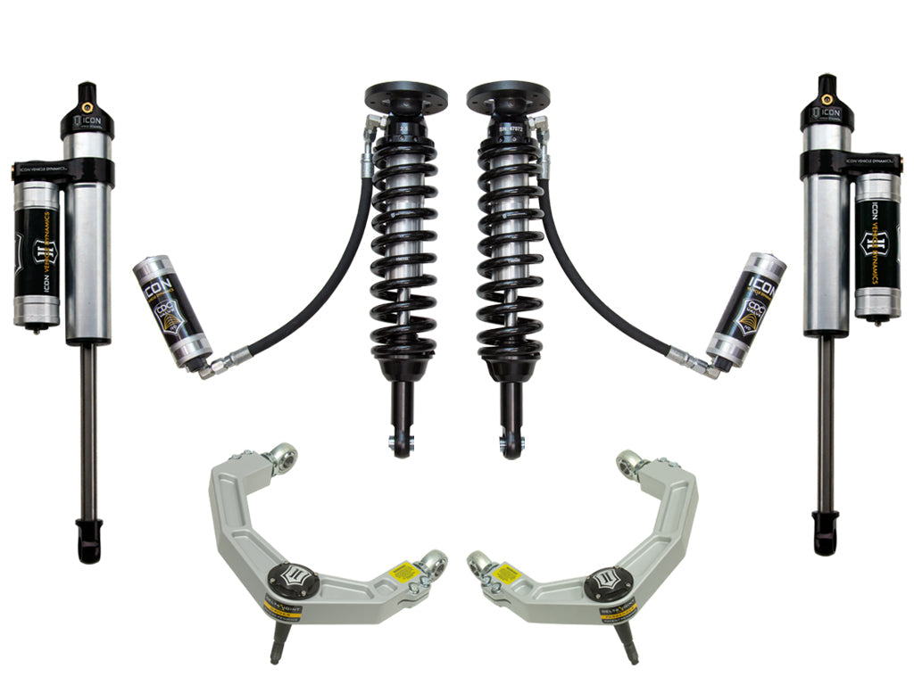 ICON Vehicle Dynamics 2009-2013 Ford F-150 2WD, 1.75-2.63" Lift, Stage 4 Suspension System, Billet