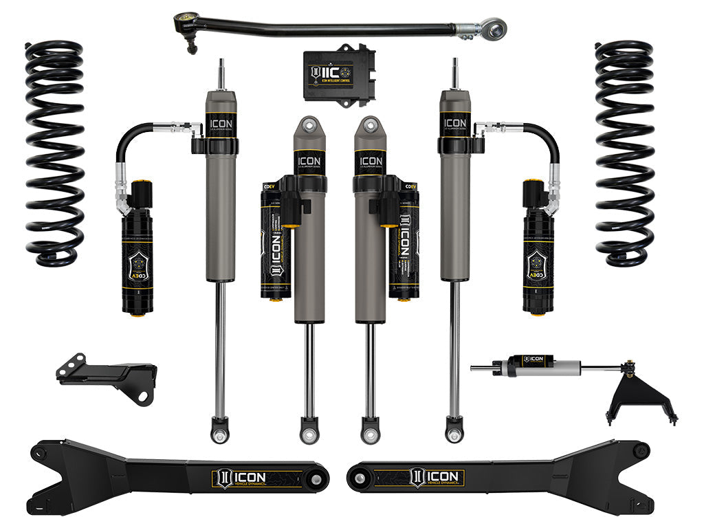 ICON Vehicle Dynamics 2023-2026 Ford F-250/F-350 Super Duty 4WD, Diesel, 2.5" Lift, Stage 6 Suspension System w/ Radius Arms