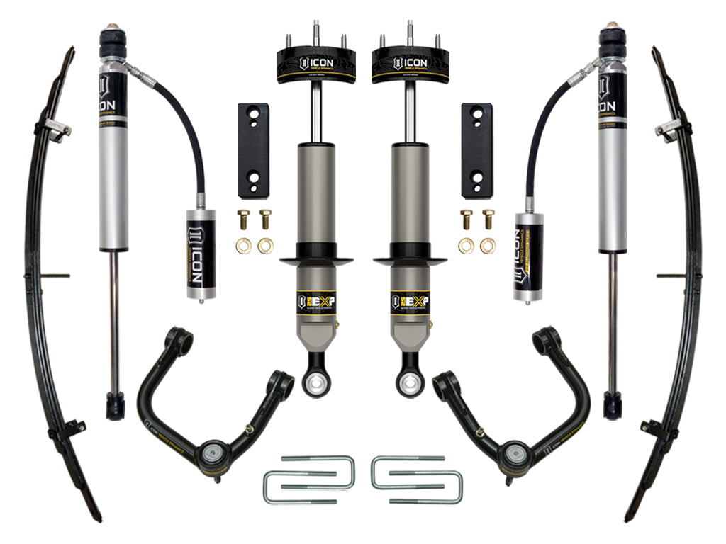 ICON Vehicle Dynamics 2005-2023 Toyota Tacoma, 0-2" Lift, Stage 3 EXP Suspension System, Tubular UCA