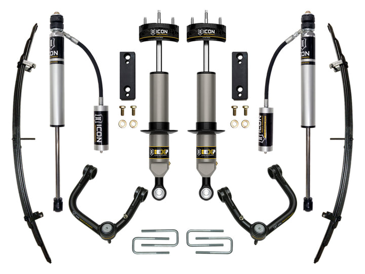 ICON Vehicle Dynamics 2005-2023 Toyota Tacoma, 0-2" Lift, Stage 3 EXP Suspension System, Tubular UCA