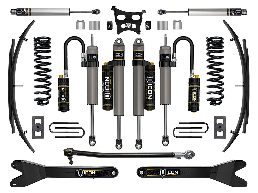 ICON Vehicle Dynamics 2023-2026 Ford F-250/F-350 Super Duty 4WD, Diesel, 2.5" Lift, Stage 5 Suspension System w/ Radius Arms and Expansion Packs
