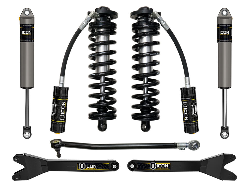 ICON Vehicle Dynamics 2023-2026 Ford F-250/F-350 Super Duty 4WD, 2.5-3" Lift, Stage 2 Coilover Conversion System w/ Radius Arms