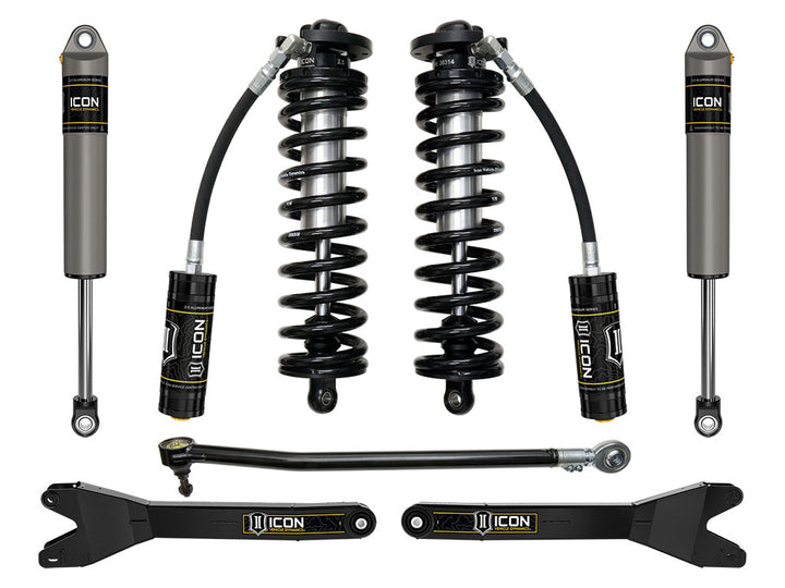ICON Vehicle Dynamics 2023-2026 Ford F-250/F-350 Super Duty 4WD, 2.5-3" Lift, Stage 2 Coilover Conversion System w/ Radius Arms
