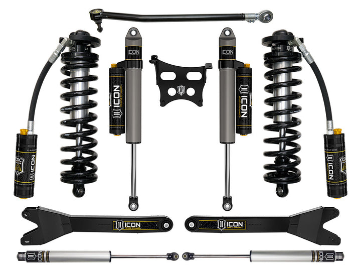 ICON Vehicle Dynamics 2023-2026 Ford F-250/F-350 Super Duty 4WD, 2.5-3" Lift, Stage 4 Coilover Conversion System with Radius Arms