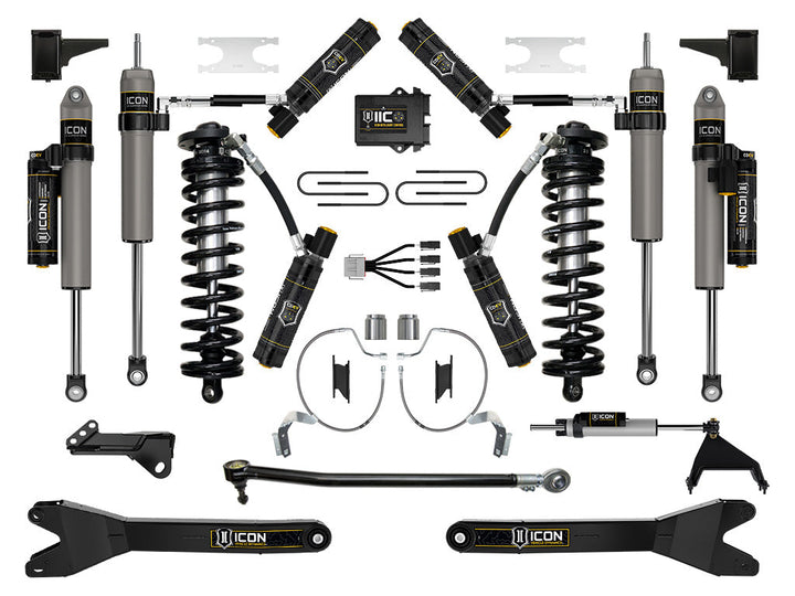 ICON Vehicle Dynamics 2023-2026 Ford F-250/F-350 Super Duty 4WD, 4-5.5" Lift, Stage 9 Coilover Conversion System w/ Radius Arms