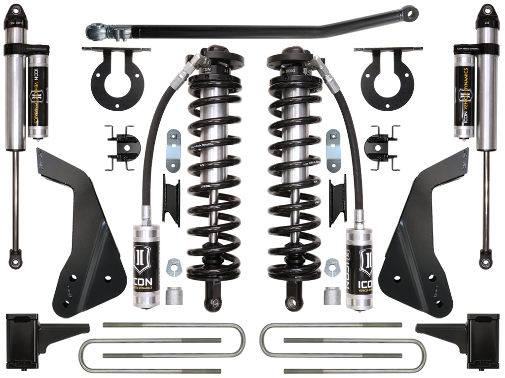 ICON Vehicle Dynamics 2008-2010 Ford F250/F350, 4-5.5" Lift, Stage 3 Coilover Conversion System