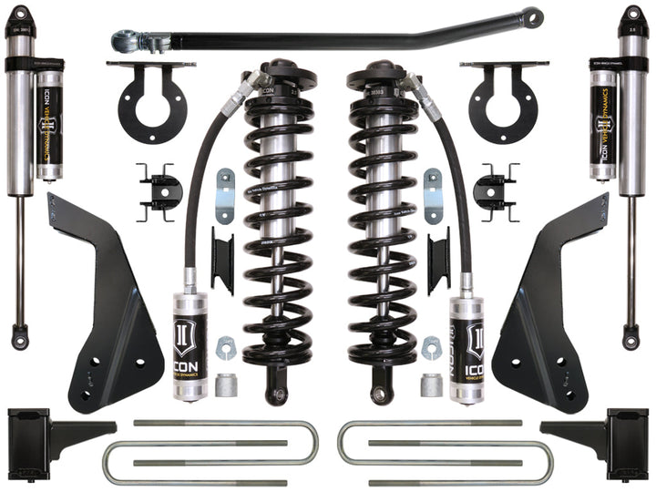 ICON Vehicle Dynamics 2008-2010 Ford F250/F350, 4-5.5" Lift, Stage 3 Coilover Conversion System
