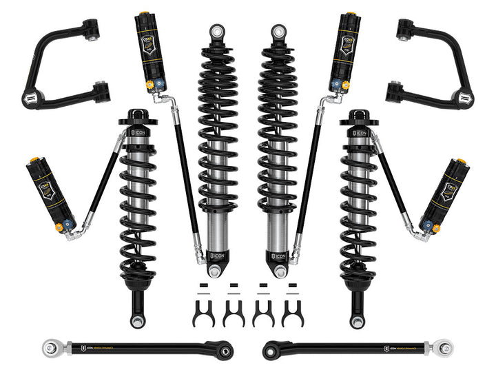 ICON Vehicle Dynamics 2021-2026 Ford Bronco, Sasquatch, 2-3" Lift, Stage 6 Suspension System, CDXS, Tubular, Heavy Rate Rear Springs