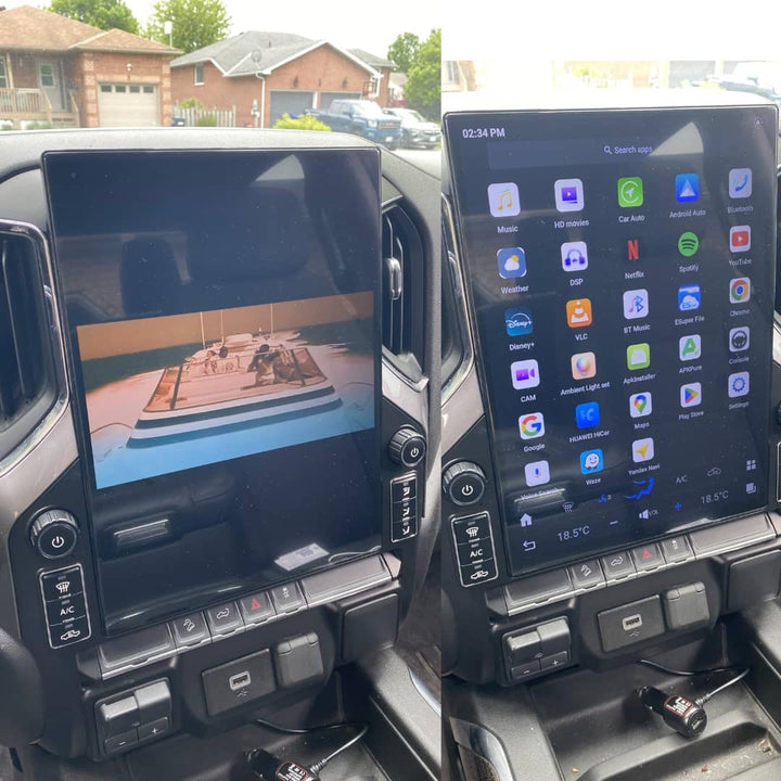Chevy Silverado 3500 Tesla Style Screen 2019-2026
