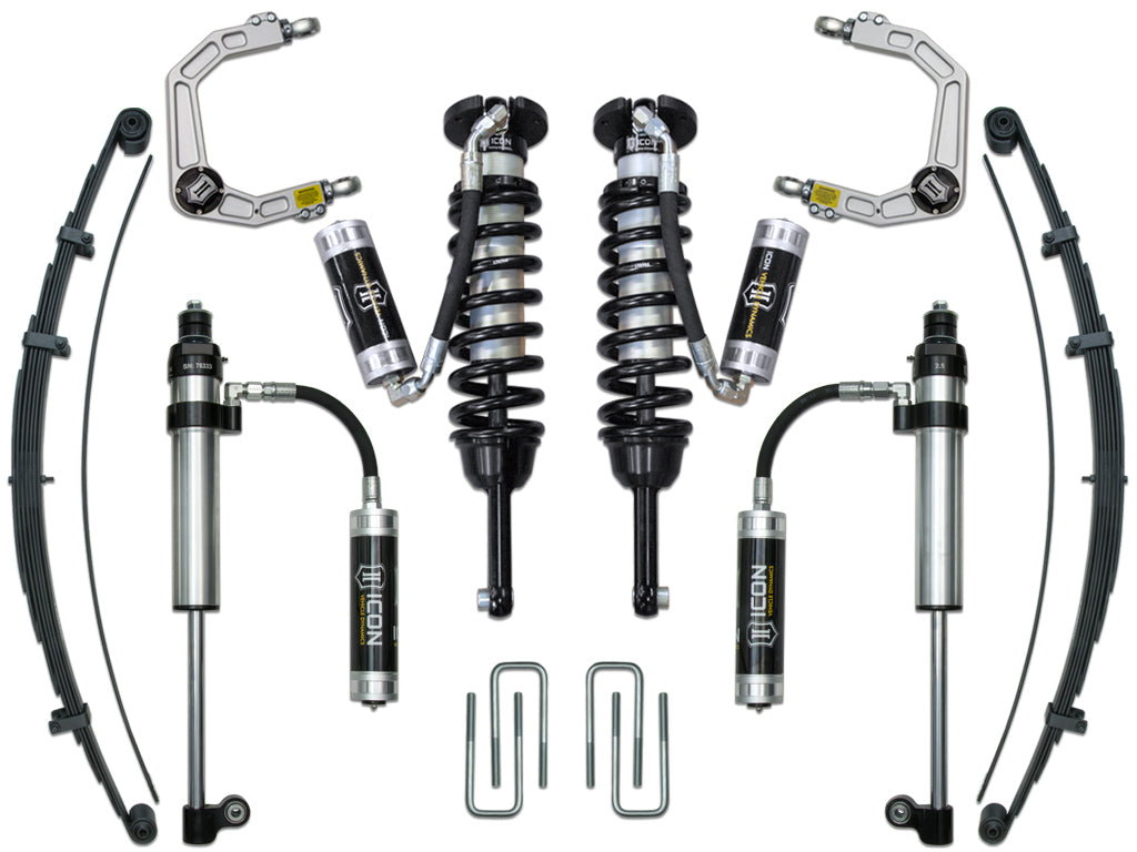 ICON Vehicle Dynamics 2005-2015 Toyota Tacoma 0-3.5" Lift, Stage 8 Suspension System, Billet
