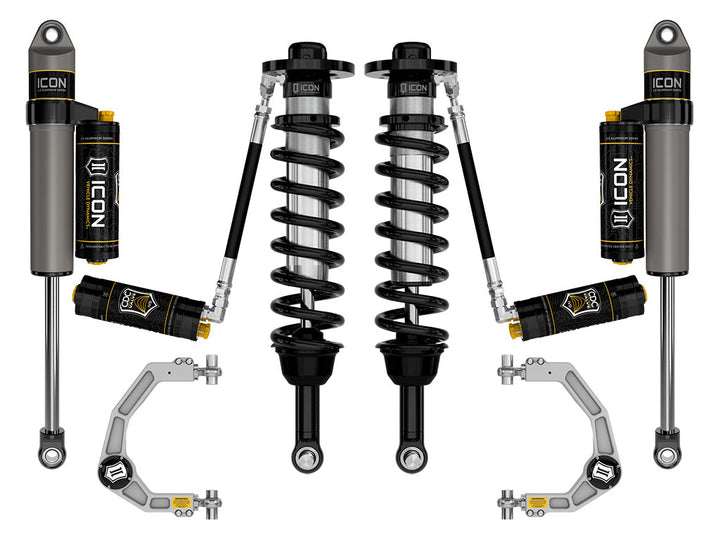 ICON Vehicle Dynamics 2021-2026 Ford F-150 4WD, 2.75-3.5" Lift, Stage 4 Suspension System, Billet, CDCV