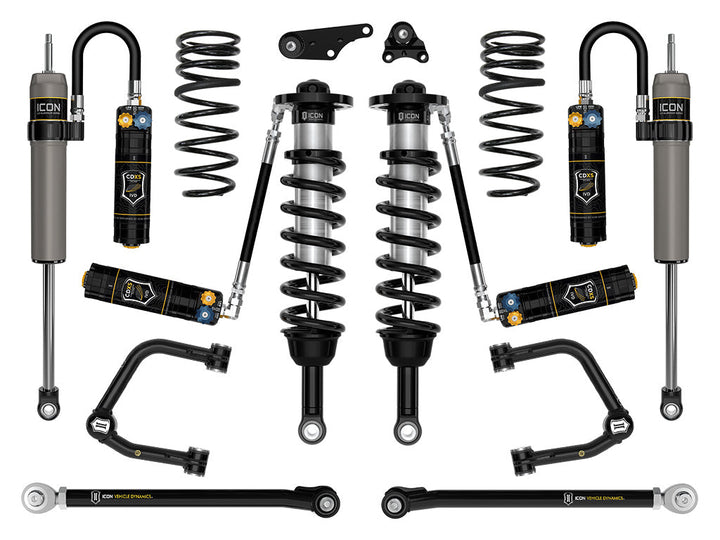 ICON Vehicle Dynamics 2024-2026 Toyota Tacoma 1.25-3" Lift, Stage 9 Suspension System, Tubular, Overland Rear Springs