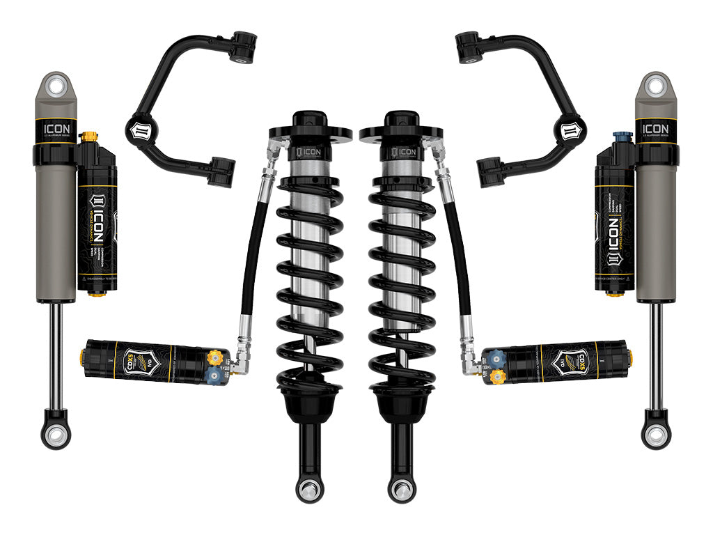 ICON Vehicle Dynamics 2021-2026 Ford F-150 4WD, 2.75-3.5" Lift, Stage 4 Suspension System, Tubular, CDXS