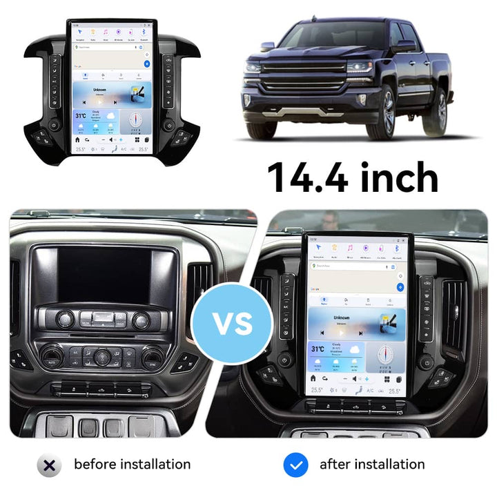Chevrolet Silverado 1500 Tesla Style Screen 2014-2018