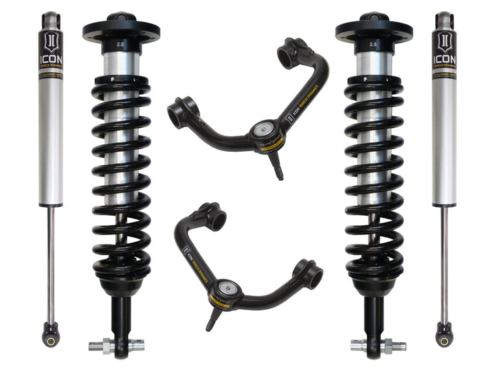 ICON Vehicle Dynamics 2015-20 Ford F150 4WD, 0-2.63" Lift, Stage 2 Suspension System, Tubular UCA