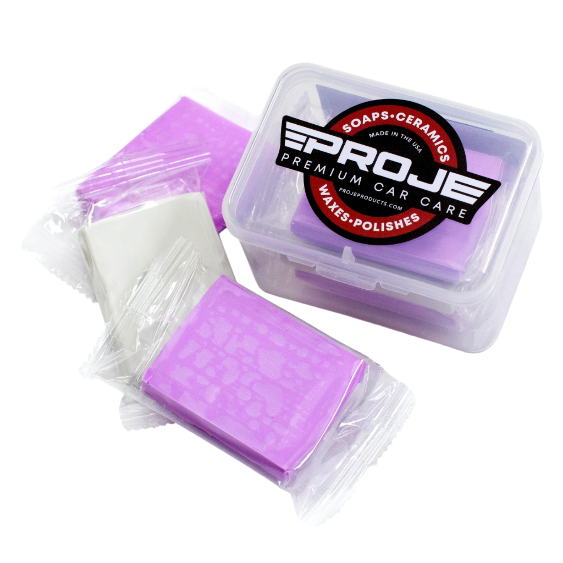 Proje 3-Piece Clay Bar Set – Heavy & Fine Clay for Polishing Prep