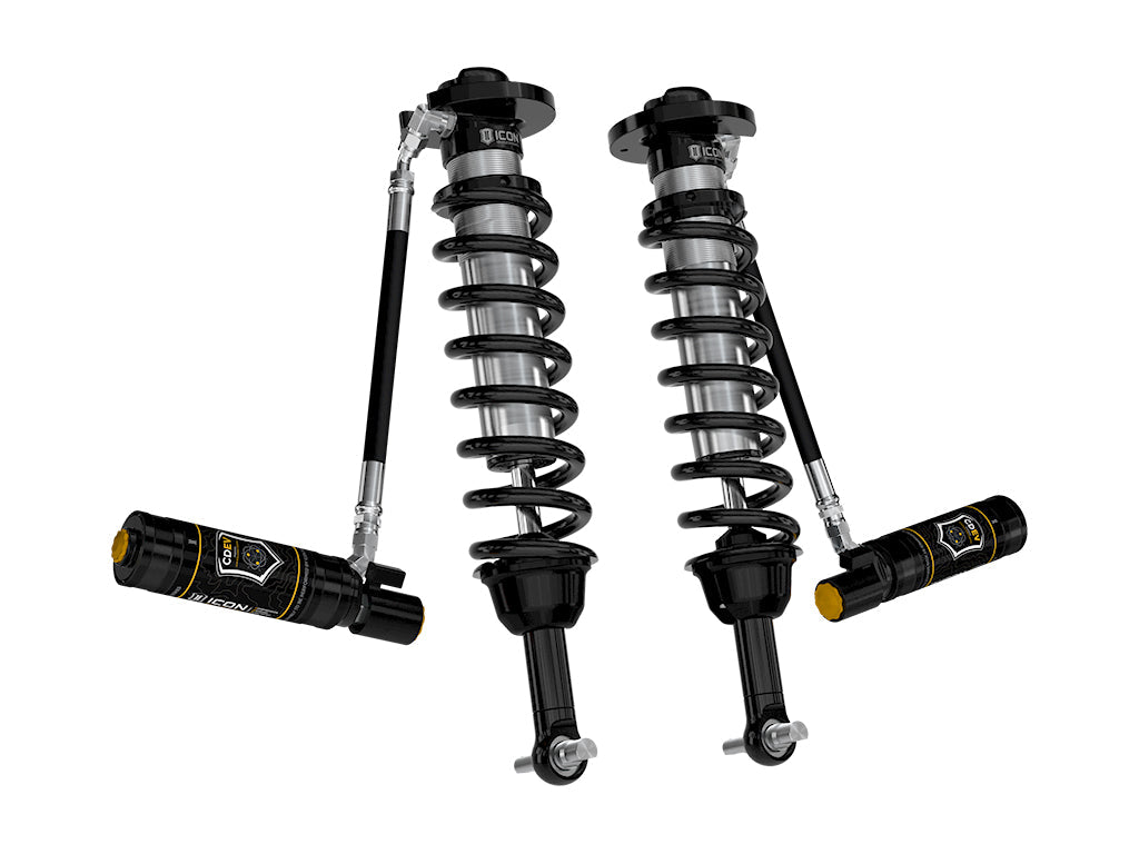 ICON Vehicle Dynamics 2021-2026 Ford F-150 4WD, 2.75-3.5" Lift, Front, V.S. 2.5 Series Coilovers, Remote Reservoir w/ CDEV, Pair