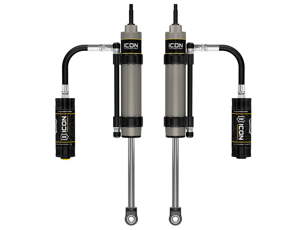 ICON Vehicle Dynamics 2005-2023 Toyota Tacoma, 0-1.5” Lift, Rear, V.S. 2.5 Aluminum Series Shock Absorbers, Omega Bypass Remote Reservoir, Pair