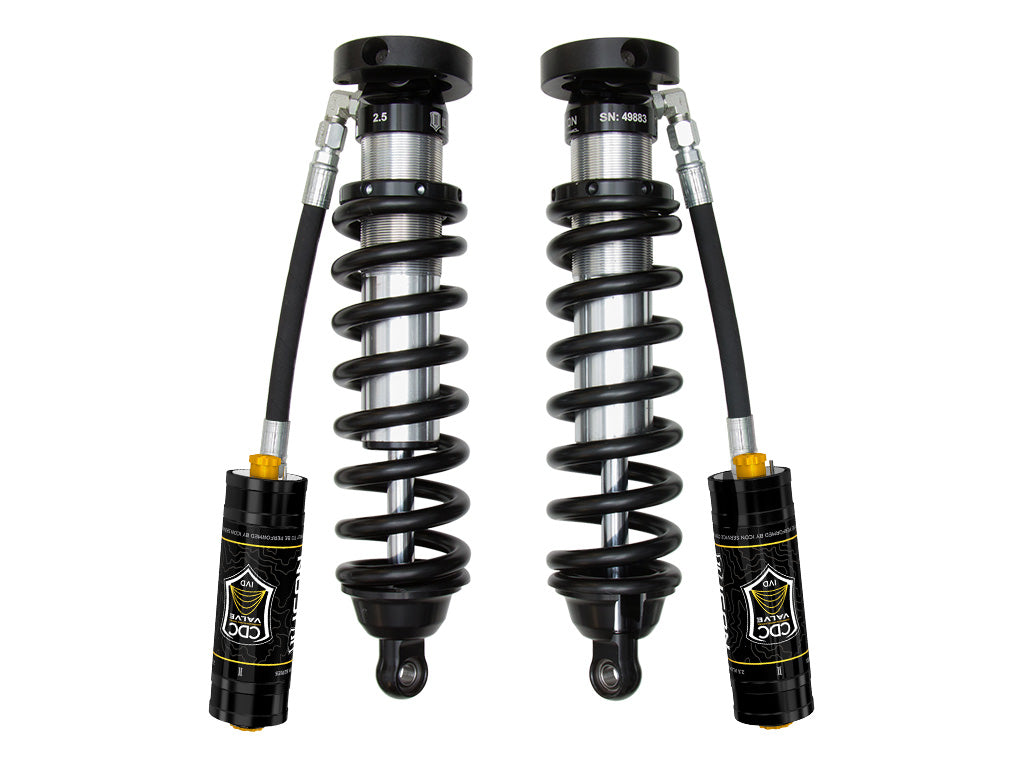 ICON Vehicle Dynamics 1996-2002 Toyota 4Runner, 0-3" Lift, Front, V.S. 2.5 Series Coilover Kit, Extended Travel, Remote Reservoir w/ CDCV