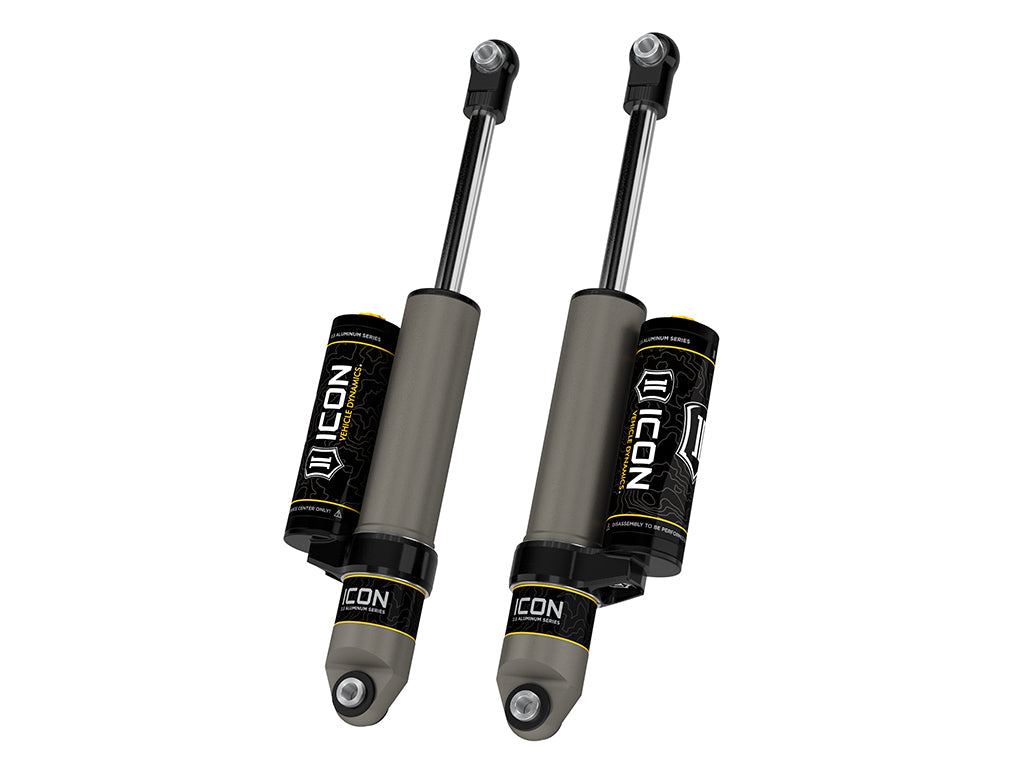 ICON 2019-2026 Chevrolet Silverado 1500/GMC Sierra 1500, 0-2" Lift, Rear, V.S. 2.5 Aluminum Series Shock Absorbers, Piggyback Reservoir, Pair