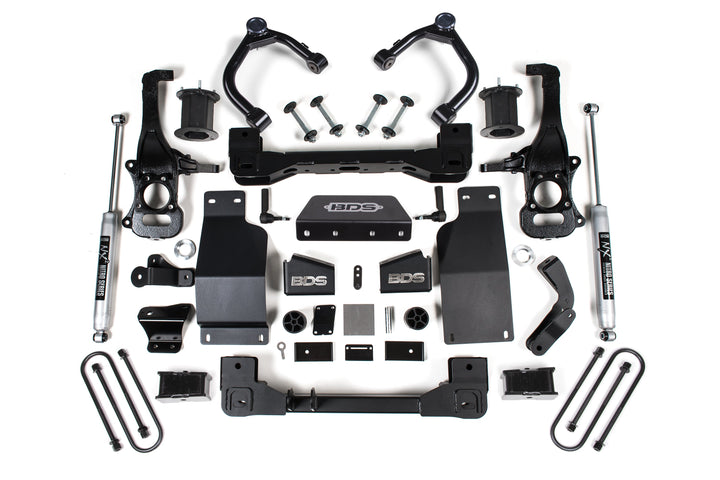 BDS Suspension 4 Inch Lift Kit Chevy Silverado or GMC Sierra 1500 2025-2026 4WD Diesel