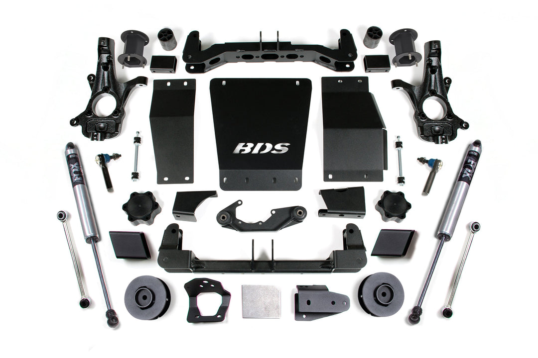 BDS Suspension 4.5 Inch Lift Kit Chevy/GMC Avalanche, Suburban, Tahoe, or Yukon 1500 2015-2020 4WD - FOX 2.0 Performance Series / Cast Steel