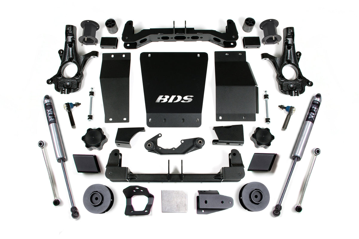 BDS Suspension 4.5 Inch Lift Kit Chevy/GMC Avalanche, Suburban, Tahoe, or Yukon 1500 2015-2020 4WD - FOX 2.0 Performance Series / Cast Steel