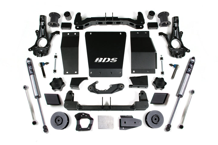 BDS Suspension 4.5 Inch Lift Kit Chevy/GMC Avalanche, Suburban, Tahoe, or Yukon 1500 2015-2020 4WD - FOX 2.0 Performance Series / Cast Steel