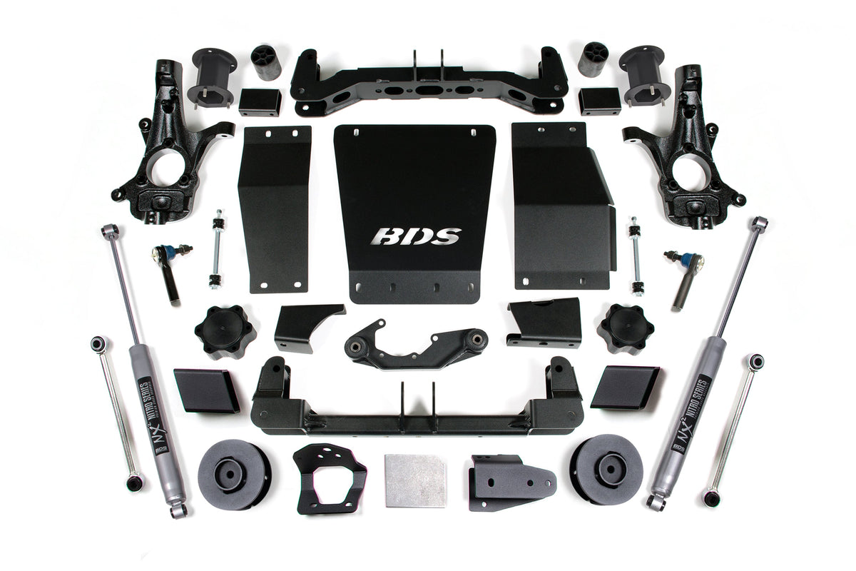BDS Suspension 4.5 Inch Lift Kit Chevy/GMC Avalanche, Suburban, Tahoe, or Yukon 1500 2015-2020 4WD - NX2 Nitro Series / Cast Steel